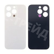 Задняя крышка для iPhone 14 Pro (A2891) Золото (стекло, узкий вырез под камеру, логотип) - Премиум