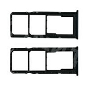 Держатель SIM для Samsung Galaxy A21s (A217F) Черный