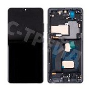 Дисплей для Samsung Galaxy S21 Ultra (G998B) модуль с рамкой Черный - (In-Cell)