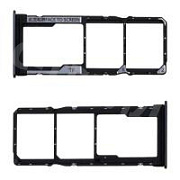 Держатель SIM для Xiaomi Redmi Note 10 Pro 4G (M2101K6G) Черный