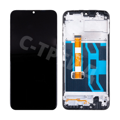 Дисплей для Realme C11 (RMX2185) модуль с рамкой Черный - OR