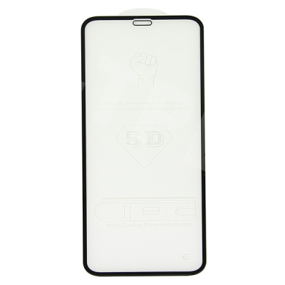 Защитное стекло "Стандарт" для iPhone X/Xs/11 Pro Черный (Полное покрытие)