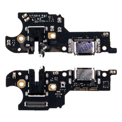 Шлейф для Realme C25/C25s (RMX3191/RMX3195) плата системный разъем/разъем гарнитуры/микрофон