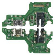 Шлейф для Huawei P40 Lite E (ART-L29) плата на системный разъем/разъем гарнитуры/микрофон