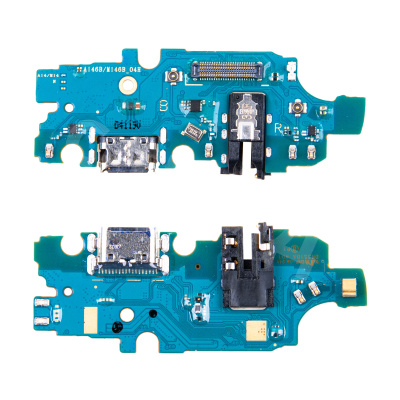 Шлейф для Samsung Galaxy A14 5G (A146B) плата системный разъем/разъем гарнитуры/микрофон - Премиум