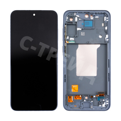 Дисплей для Samsung Galaxy A55 5G (A556E) модуль с рамкой Черный - (In-Cell)