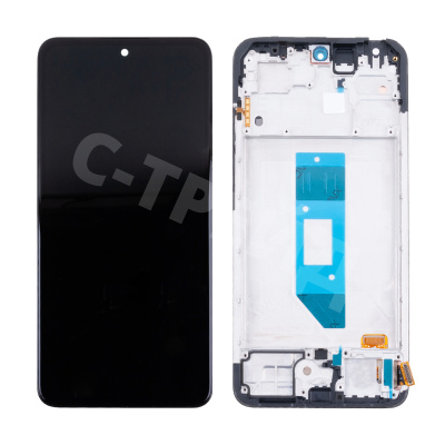 Дисплей для Xiaomi Redmi Note 14 4G (24117RN76O/24117RN76G) модуль с рамкой Черный - OR (SP)