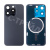 Задняя крышка для iPhone 15 Pro (A3102) в сборе со стеклом камеры Черный (стекло, монолит, MagSafe, логотип) - Премиум