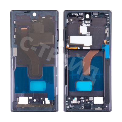 Рамка дисплея для Samsung Galaxy S22 Ultra (S908B) Черный (возможен дефект ЛКП)