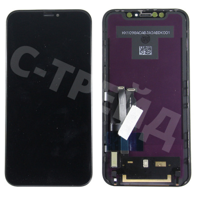 Дисплей для iPhone Xr (A2105) в сборе с тачскрином Черный - Оптима