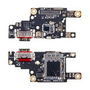 Шлейф для Xiaomi Poco F6 (24069PC21G) плата системный разъем/разъем SIM/микрофон