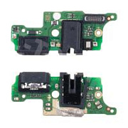 Шлейф для Tecno Spark 8P (KG7n) плата на системный разъем/разъем гарнитуры/микрофон - Премиум