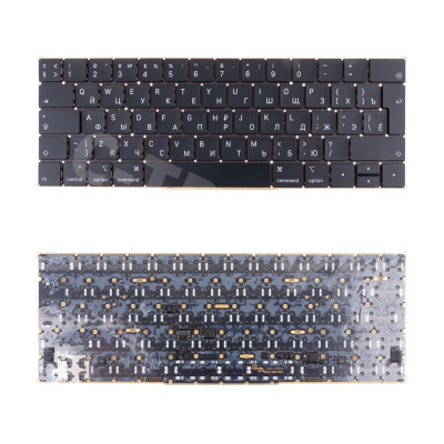 Клавиатура для ноутбука MacBook Pro 13"/15" A1989/A1990 (2018-2019, Г-образный Enter RU) Черный