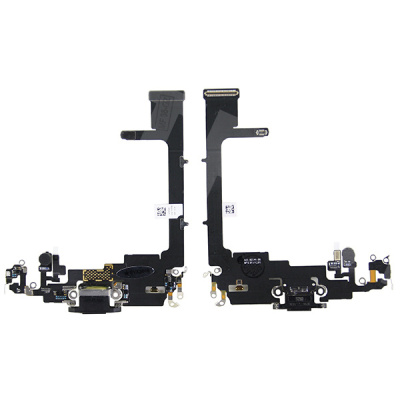 Шлейф для iPhone 11 Pro (A2215) на системный разъем/микрофон Черный