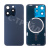 Задняя крышка для iPhone 15 Pro (A3102) в сборе со стеклом камеры Синий (стекло, монолит, MagSafe, логотип) - Премиум