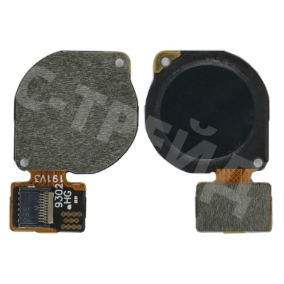 Шлейф для Huawei P30 Lite/Y6p/Y6 2019/Honor 10 Lite/Honor 9A (MAR-LX1M/MRD-LX1F/JAT-LX1/DUB-LX1/STK-L21/POT-LX1/JAT-L41/HRY-LX1/MED-LX9N/MAR-LX1H/HRY-LX1T/MOA-LX9N) сканер отпечатка пальцев Черный