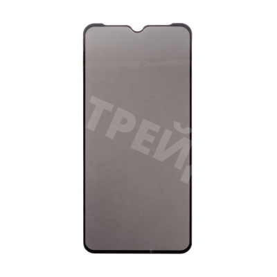 Защитное стекло "Антишпион" для Samsung Galaxy A02/A02s/A12/A12 Nacho/A13/M12/M13/M23 5G/M33 5G (A022G/A025F/A125F/A127F/A135F/A137F/M127F/M135F/M236B/M336B) Черный