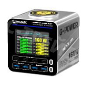 Зарядная станция Mechanic G-Power (160W, 8 портов 4USB-QC3.0/4Type-C-PD, Qi 15W, LCD)