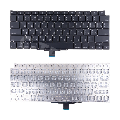 Клавиатура для ноутбука MacBook Air M1 13" A2337 (2020, прямой Enter RU) Черный