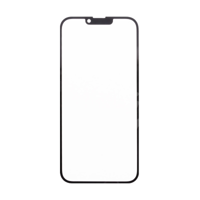 Стекло для переклейки iPhone 14 Plus в сборе с OCA пленкой Черный - OR (Feaglet)