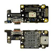 Шлейф для Xiaomi Redmi Note 11 Pro+ 5G (21091116UG) плата системный разъем/разъем SIM/микрофон - Премиум
