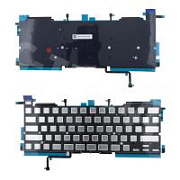 Подсветка клавиатуры для ноутбука MacBook Pro M1 13"/M2 13" A2338 (2020-2022, прямой Enter RU) Черный