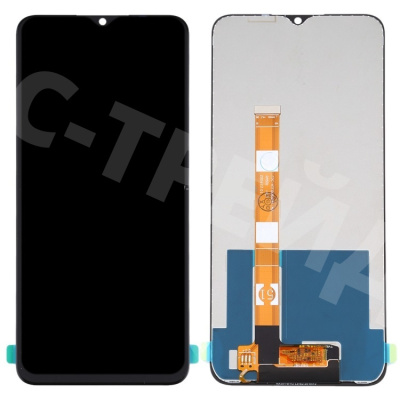 Дисплей для Realme C11/C15/Narzo 30A (RMX2185/RMX2180/RMX3171) в сборе с тачскрином Черный - Оптима