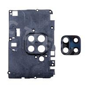 Стекло камеры для Xiaomi Redmi Note 9 (M2003J15SC/M2003J15SG) в сборе с рамкой Черный