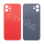 Задняя крышка для iPhone 12 (A2403) Красный (стекло, узкий вырез под камеру, логотип) - Премиум