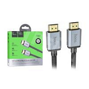Кабель HDMI - HDMI Hoco US03 (ver 2.0, оплетка нейлон, 3 м) Черный
