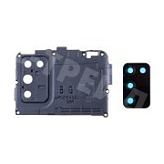 Стекло камеры для Samsung Galaxy A02s/A03s (A025F/A037F) в сборе с рамкой Черный