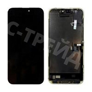 Дисплей для iPhone 16 Pro Max (A3296) в сборе с тачскрином Черный - (Soft OLED, Full HD, 120 Гц) (с верификацией = с привязкой без ошибки)