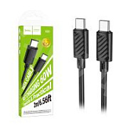 Кабель Type-C - Type-C Hoco X88 (5A, 60W, 2 м) Черный