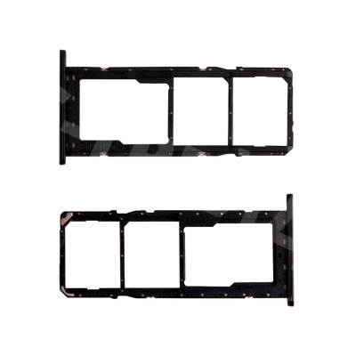 Держатель SIM для Samsung Galaxy A02s (A025F) Черный