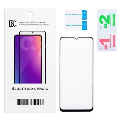 Защитное стекло "Премиум" для Tecno POP 6 Pro/Spark Go 2023 Черный