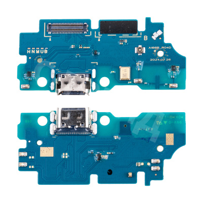 Шлейф для Samsung Galaxy A16 4G/5G (A165F/A166B) плата системный разъем/разъем гарнитуры/микрофон - Премиум