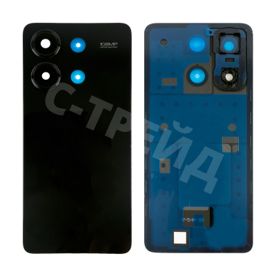 Задняя крышка для Xiaomi Redmi Note 13 4G (23129RAA4G/23124RA7EO/23129RA5FL) Черный - Премиум