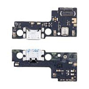 Шлейф для Xiaomi Redmi 12C (22120RN86G) плата на системный разъем/микрофон - Премиум