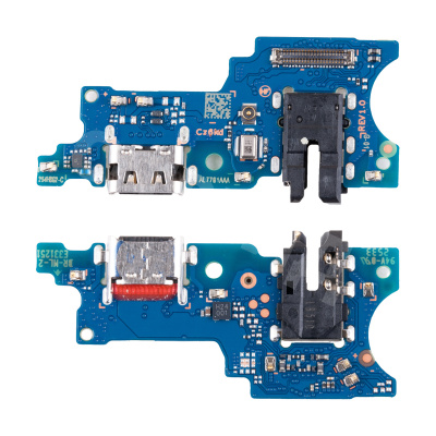 Шлейф для Samsung Galaxy A07 4G (A075F) плата системный разъем/разъем гарнитуры/микрофон - Премиум