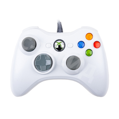Геймпад для Xbox 360 (проводной) Белый