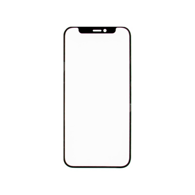 Стекло для переклейки iPhone 12/12 Pro (A2403/A2407) с OCA пленкой Черный - OR (Mitsubishi)