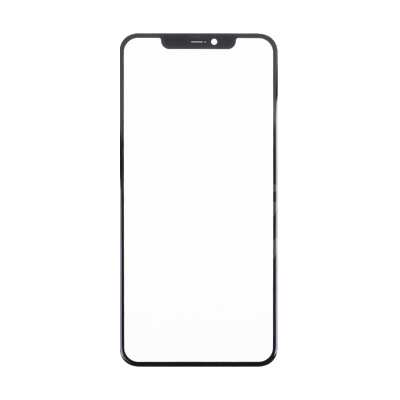 Стекло для переклейки iPhone 11 Pro Max (A2218) с OCA пленкой Черный - OR (Feaglet)