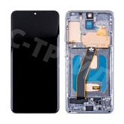 Дисплей для Samsung Galaxy S20 (G980F) модуль с рамкой Серый - (In-Cell)