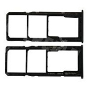 Держатель SIM для Samsung Galaxy A51/A71 (A515F/A715F) Черный