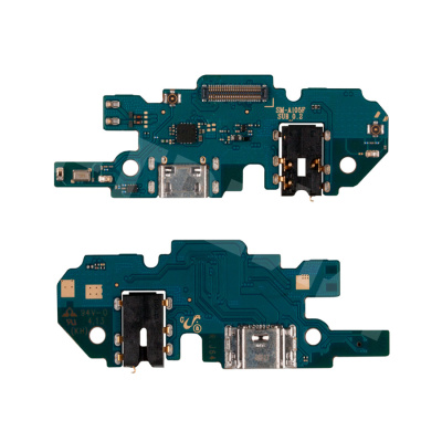 Шлейф для Samsung Galaxy A10 (A105F) плата системный разъем/разъем гарнитуры/микрофон - Премиум