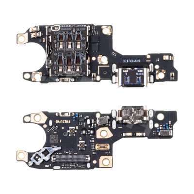 Шлейф для Huawei Honor 70 (FNE-NX9) плата на системный разъем/разъем SIM/микрофон - Премиум