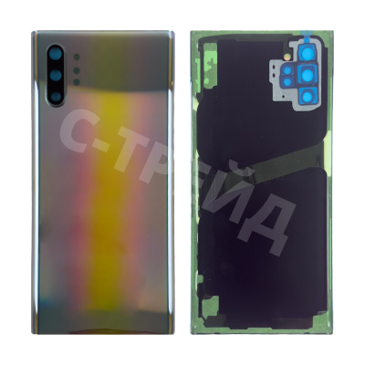 Задняя крышка для Samsung Galaxy Note 10+ (N975F) Серебро - Премиум
