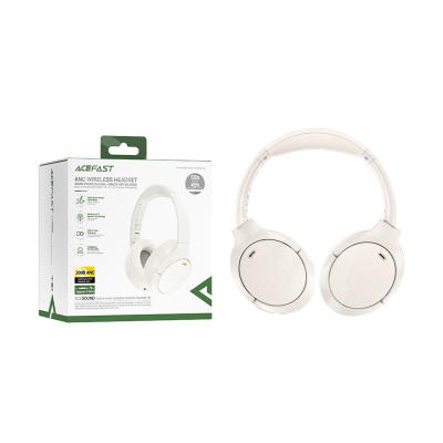 Беспроводные наушники Bluetooth Acefast H6 (накладные, активное шумоподавление) Белый