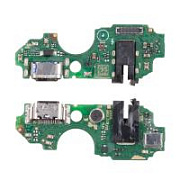 Шлейф для Itel A70 (A665L) плата на системный разъем/разъем гарнитуры/микрофон - Премиум