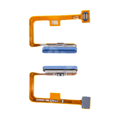 Шлейф для Xiaomi Mi 11 Lite 4G/5G (M2101K9AG/M2101K9G) сканер отпечатка пальцев Голубой